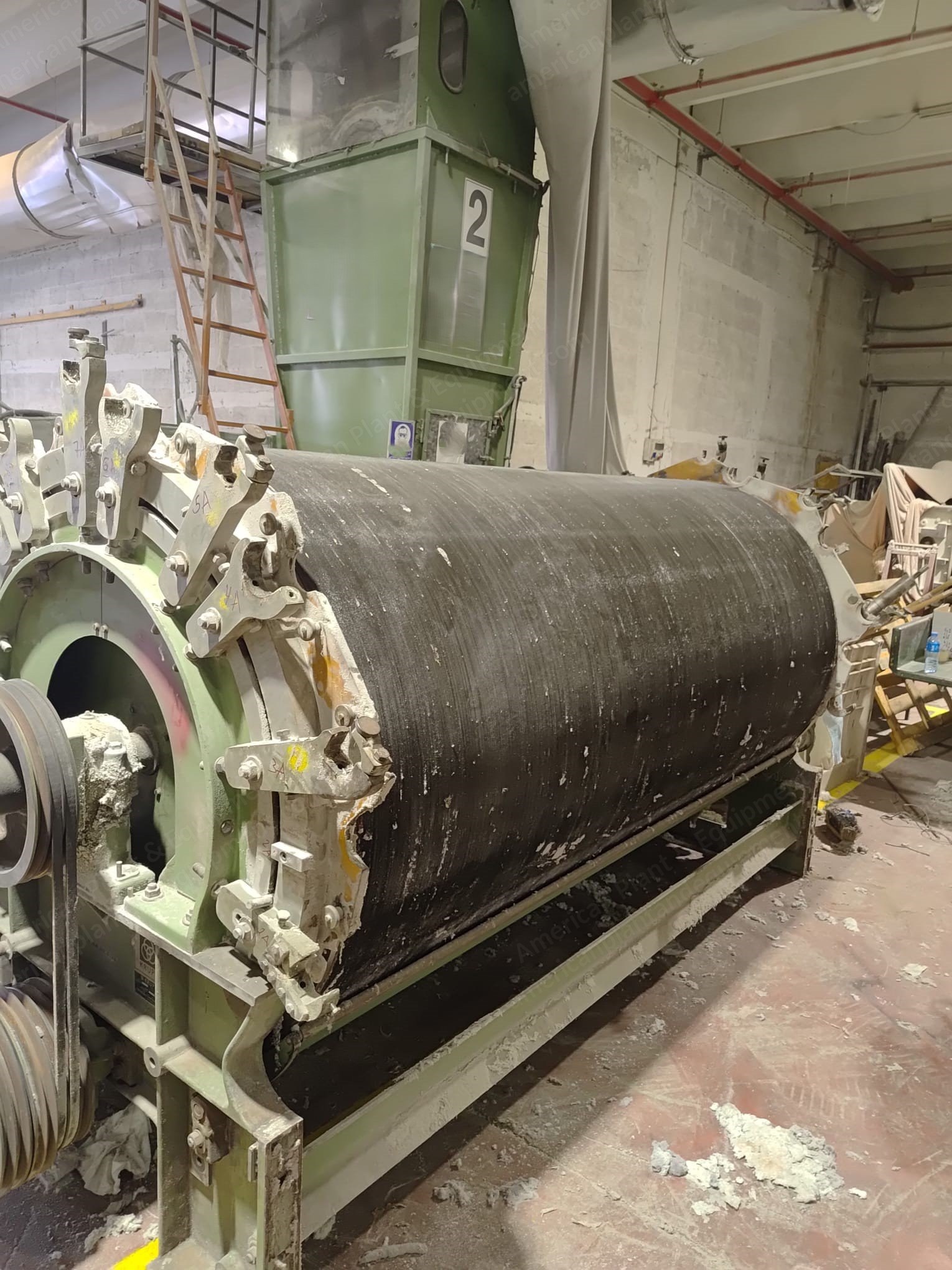 Spinnbau Double Drum Card, 2500mm Width, Volumetric Feeder