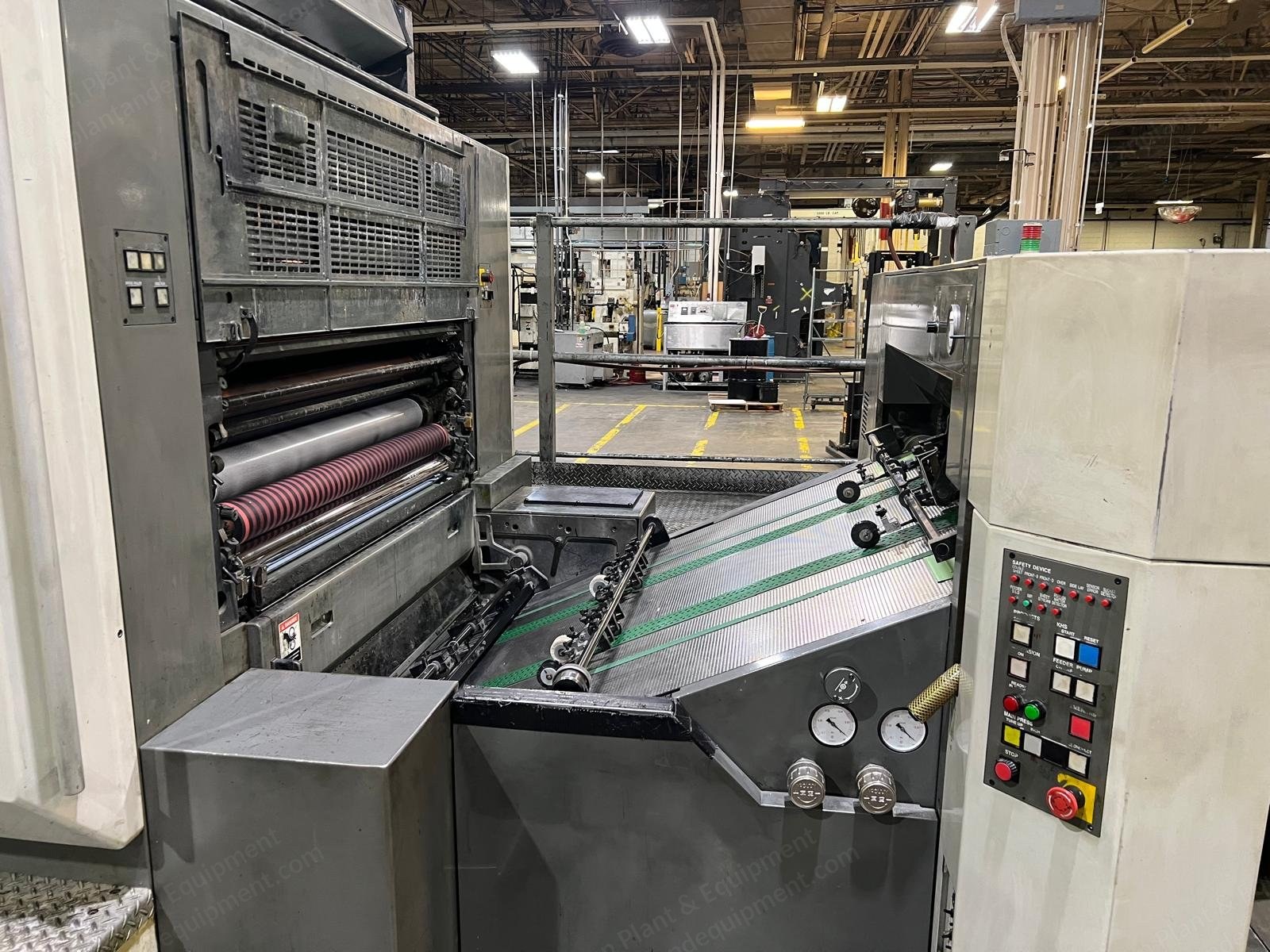 Komori, LS 840+C, 2003, 28x40 inch, 8 Color, Anilox Coater