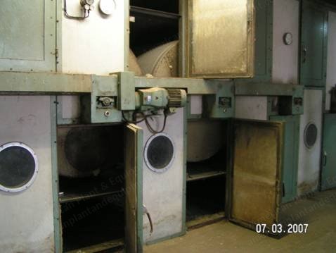 Fleissner Wool Scouring Plant, 2000mm Working Width, 1977, 5 Washing Compartments, 8 Drum Dryer