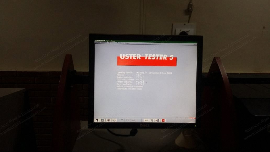 Uster, UT5-S400, 2013, Yarn Tester, with Package Changer, Roving Creel Stand, Lab Control Line