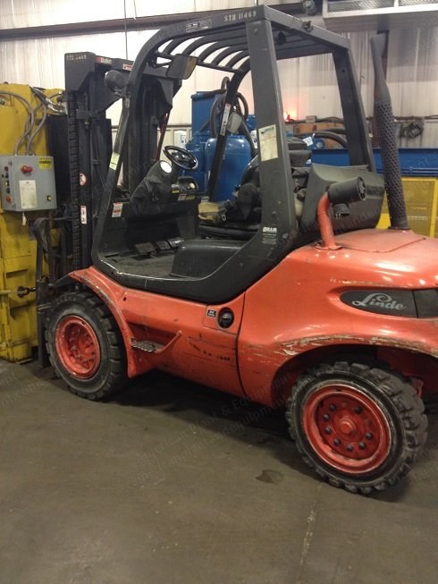 Linde, H45D, 10,000 lbs Capacity, Diesel Powered Forklift, Side Shift