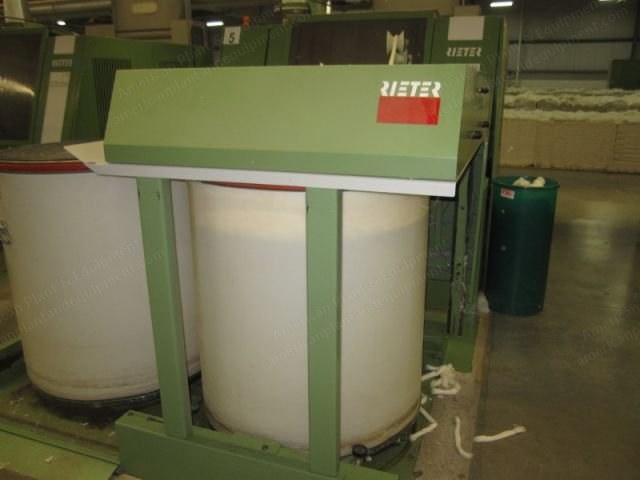 Rieter, C51, 1998, High Speed Carding Machine, with A-70 Chute, CBA-1000 Coiler, 40"x48" Can Size