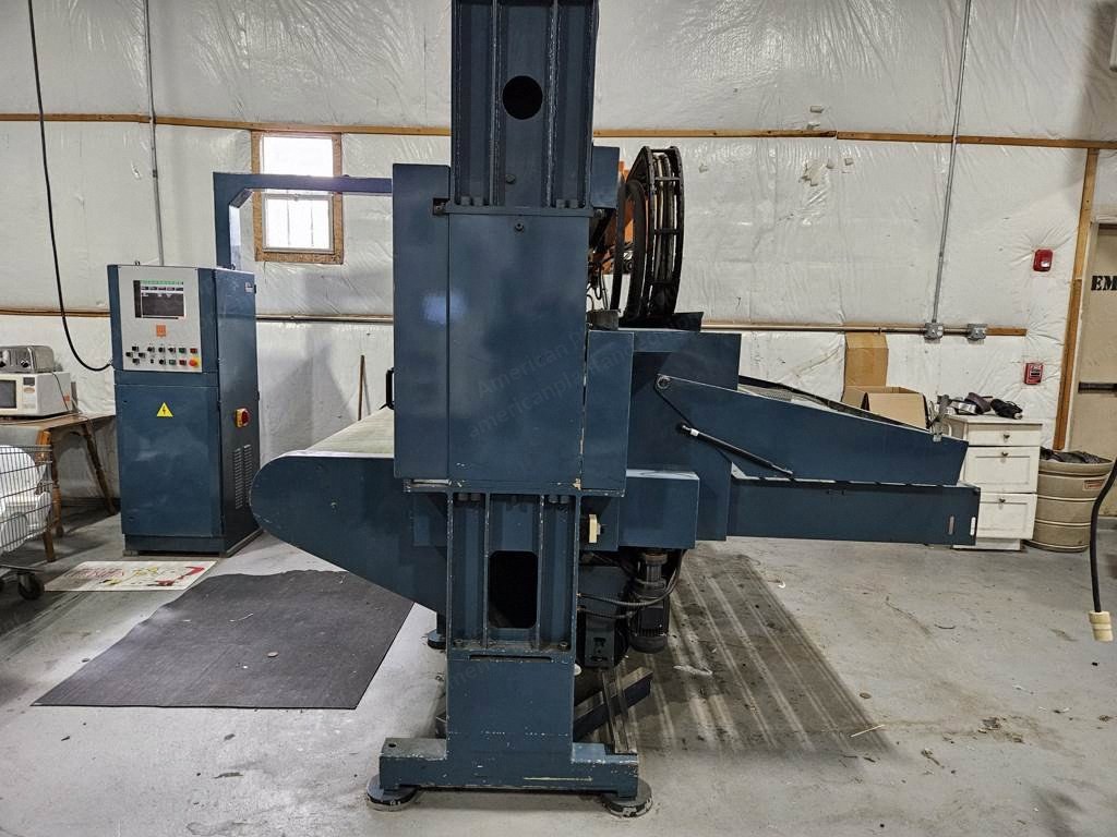 Atom, S530CN, 1997, 25 Ton Capacity, 61" Belt Width, Rotating Head Traveling Head Die Cutter