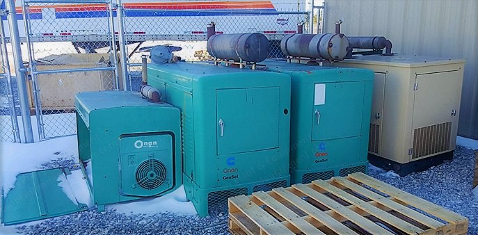Onan and Generac, Natural Gas Generators with ATS, 60 Hz, 15 kW to 35 kW
