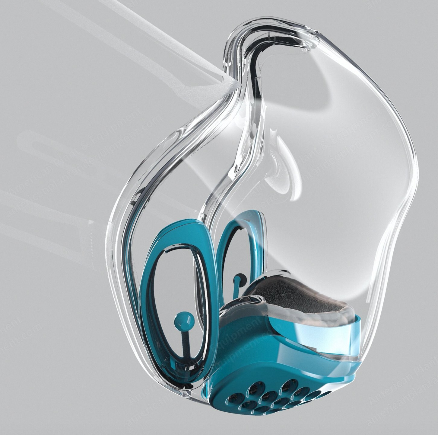NovaStar, FM320, New Clear Face Mask, Transparent Design, Active Ventilation