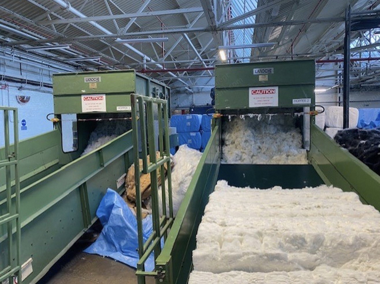 Laroche/Tatham/Asselin/Fehrer Needling Line, 2200mm Working Width, 1982 to 1995