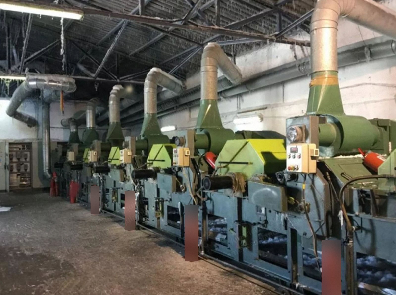 Margasa, Six-Drum Tearing Line, 2008, 1000mm Working Width, 300-400 kg/h Capacity, 420 kW