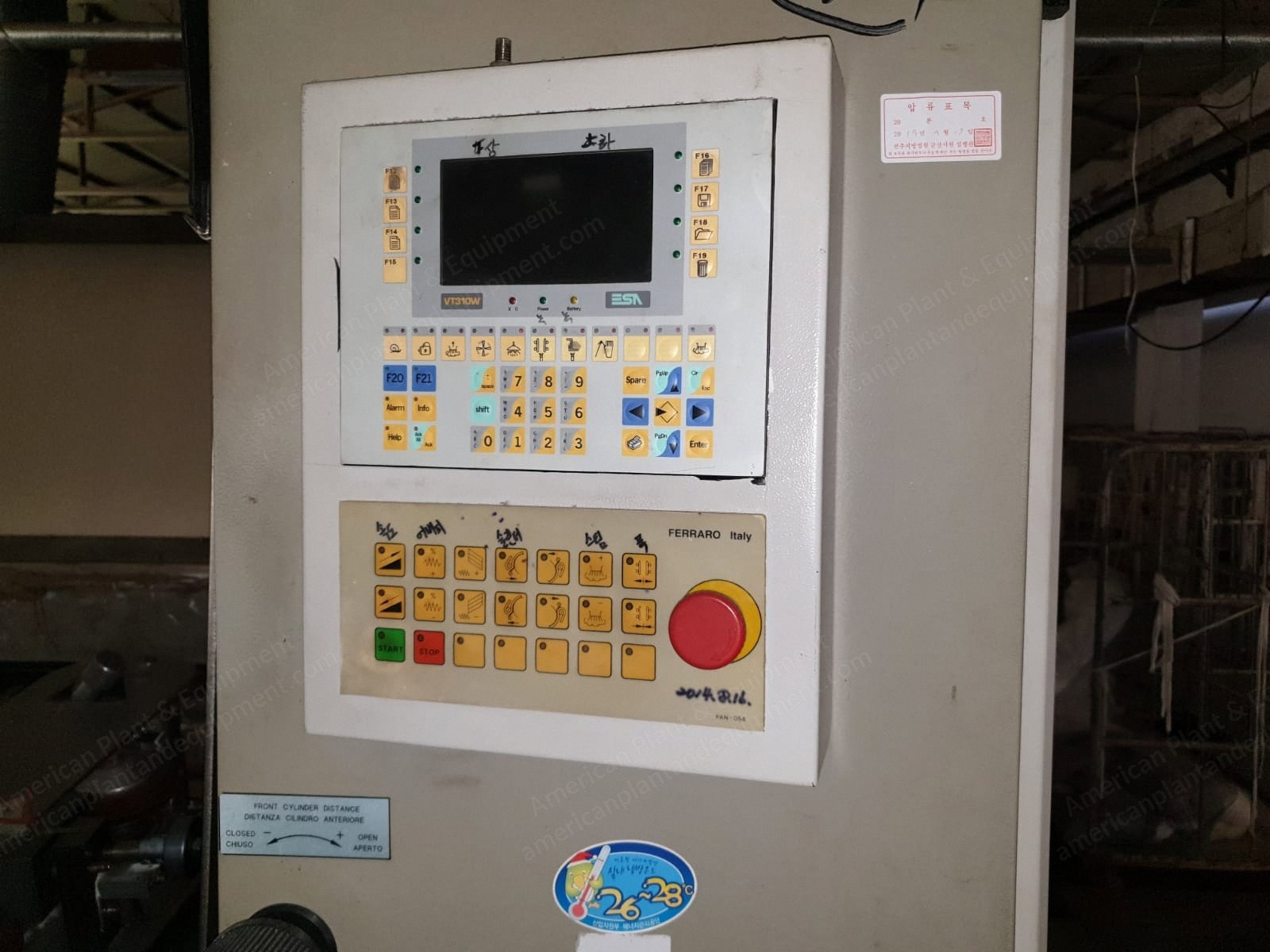 Ferraro, Comptex - FV1500, 2001, Tubular Compactor for Knitted Fabrics