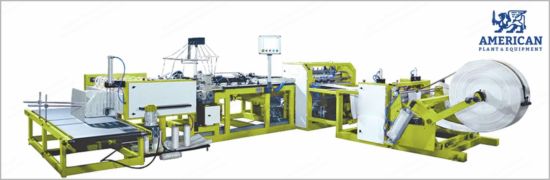 NovaStar, Complete Bag Manufacturing Line, 1100 to 1200 bags/hr, 60 Ton Bale Press, 4 Color Flexo Printing