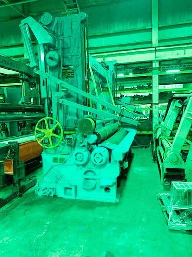 Langston, 124" Two Drum Slitter Rewinder, 60" Rewind Capacity, 131" Roll Face, 40 HP