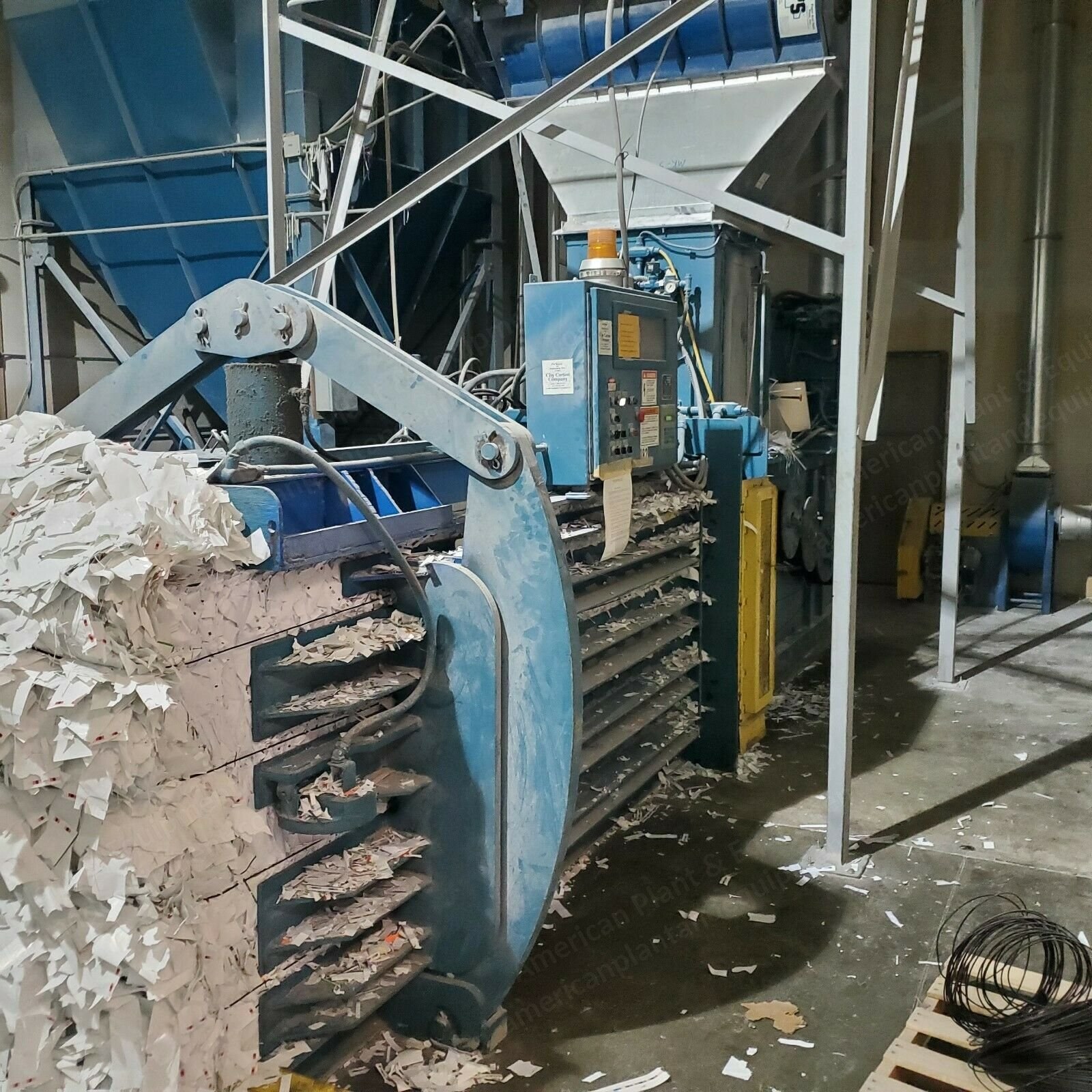 American Baler, 3029720, Horizontal Auto-Tie Baler, Complete Cyclone System