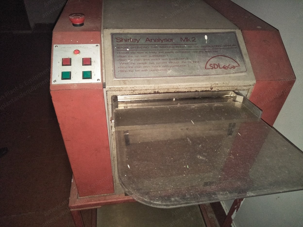 Shirley, MK2, Cotton Trash Analyser, Under 100 kgs, 2x2x2 ft