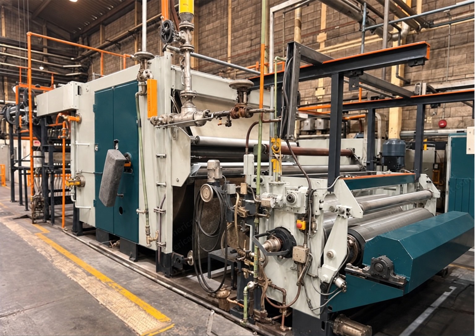 Monforts, 1999, Sanforizing Range, 2.0m Palmer Cylinder, Rubber Belt Shrinking Unit