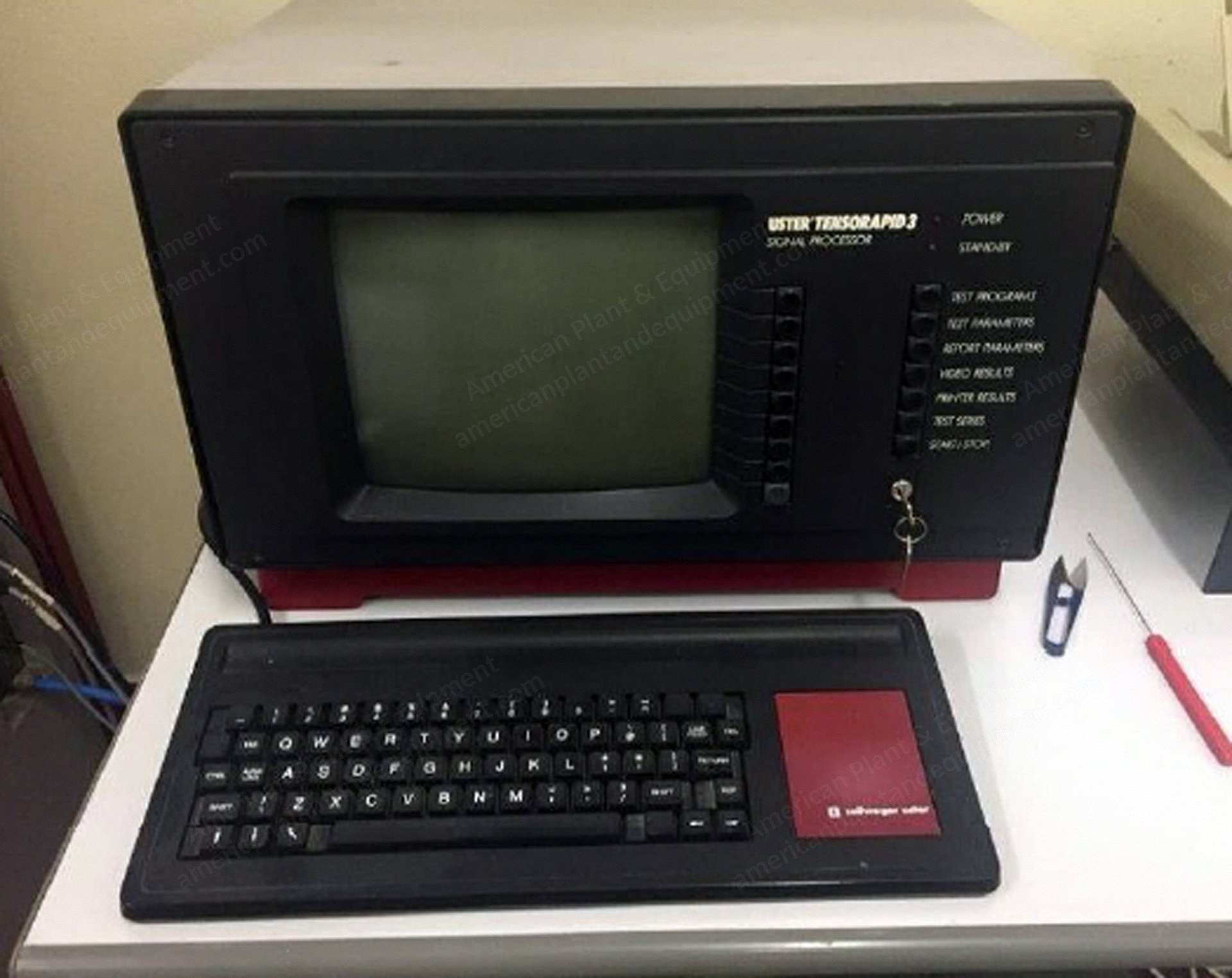 Uster, Tensorapid 3, 1995, Tensile Strength Tester, with Signal Processor, Printer, Creel