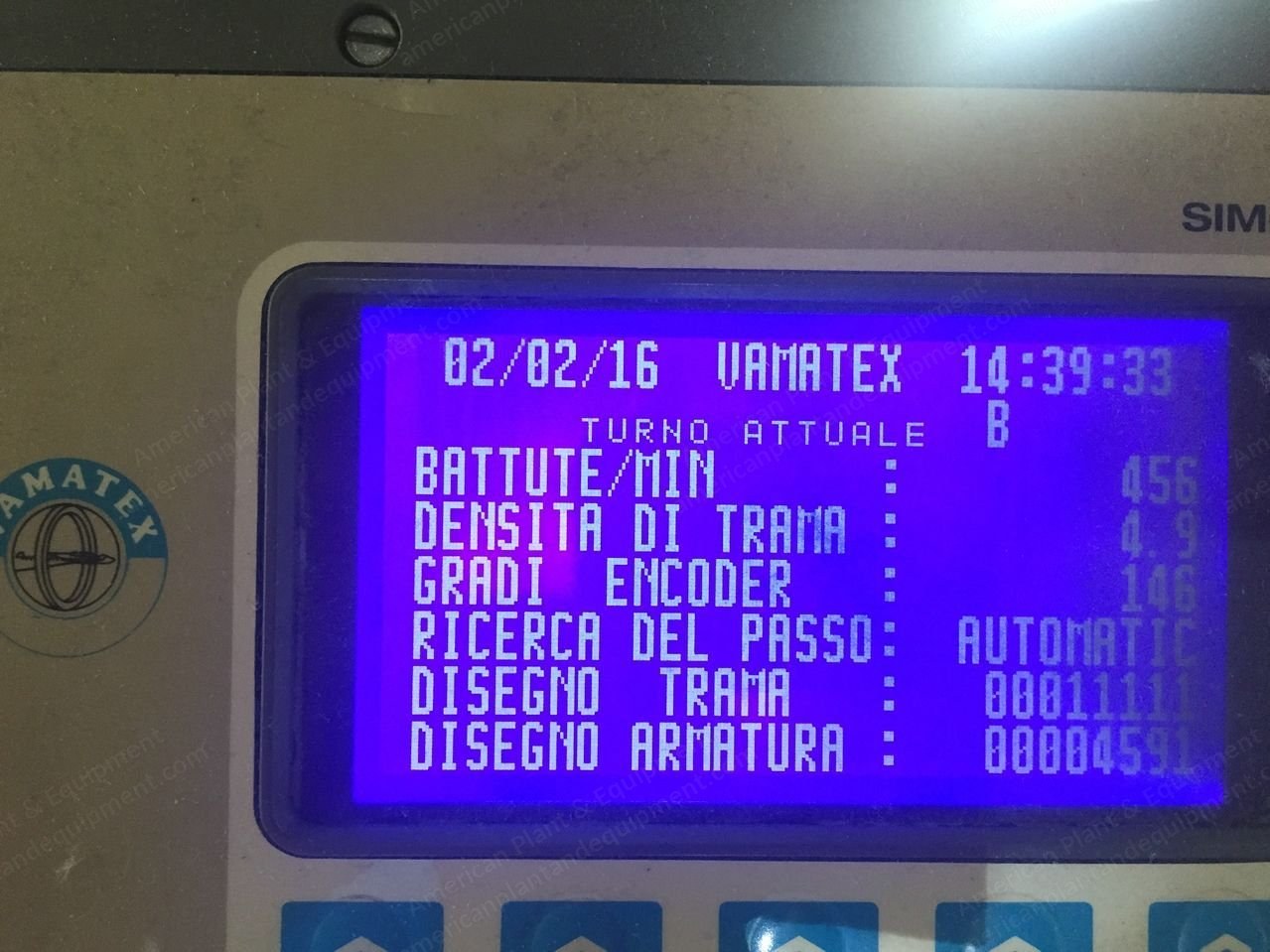 Vamatex, P1001 ES, 1996/1997, 1900mm, 8 Colors, Fimtesile Electronic Dobby