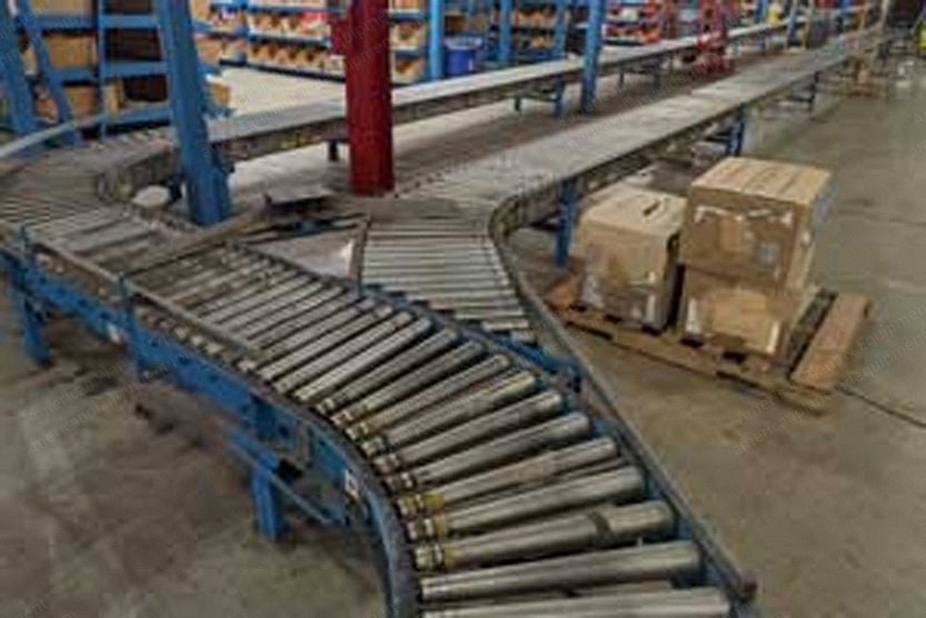 Motorized Roller Conveyor, 400 ft Total Length, 24 inch Wide, 21 inch Rollers