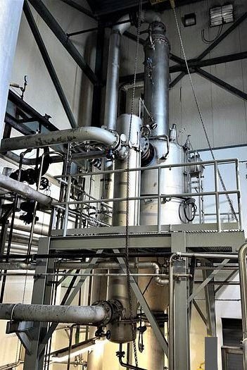 APV Forced Circulation Evaporator, 30-35 GPM, with Essence Recovery Column, 304SS
