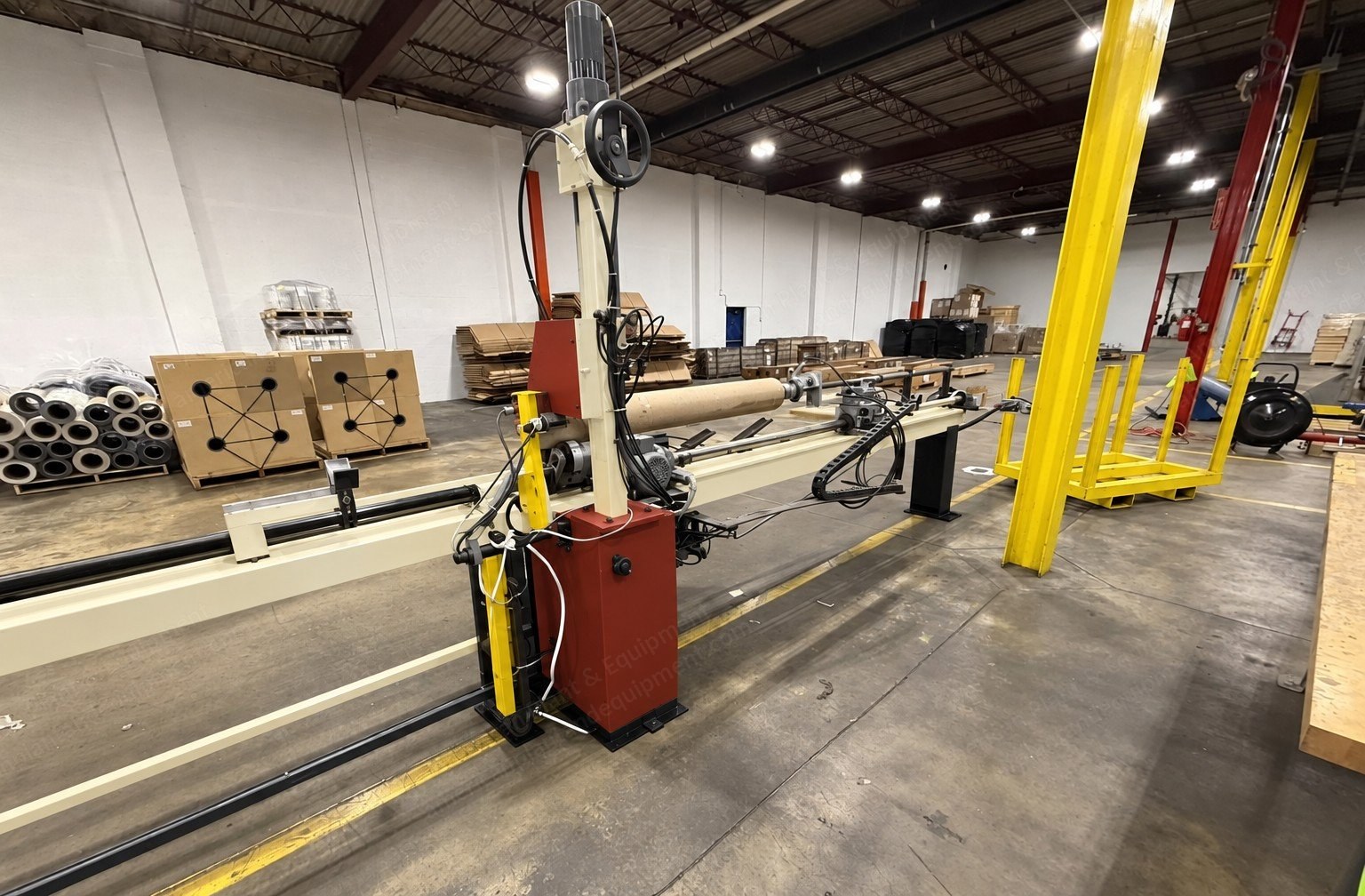 Coretech, 10/90A, 2000, Core Cutter, 90 Inch Width, 6 Inch Core Chucks, Auto Advance