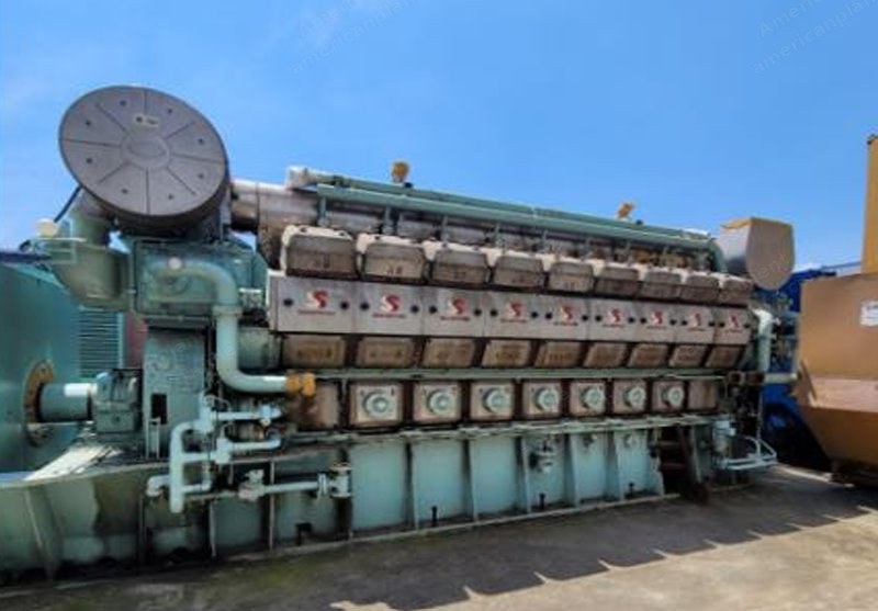 Ssangyong-Man, 18V2832H, 1999, 3600kW, 60Hz, 6600V, MDO Generator Set