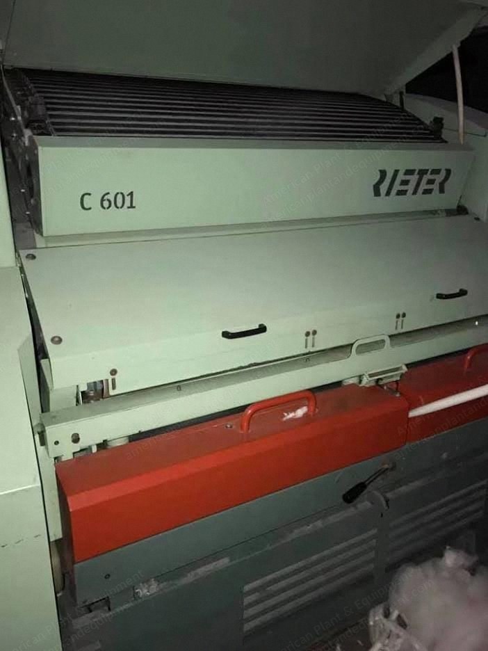 Rieter, C601, 2011/2012, 1500mm Working Width, 220kg/hour Max Output, 40x44 Inch Can Size