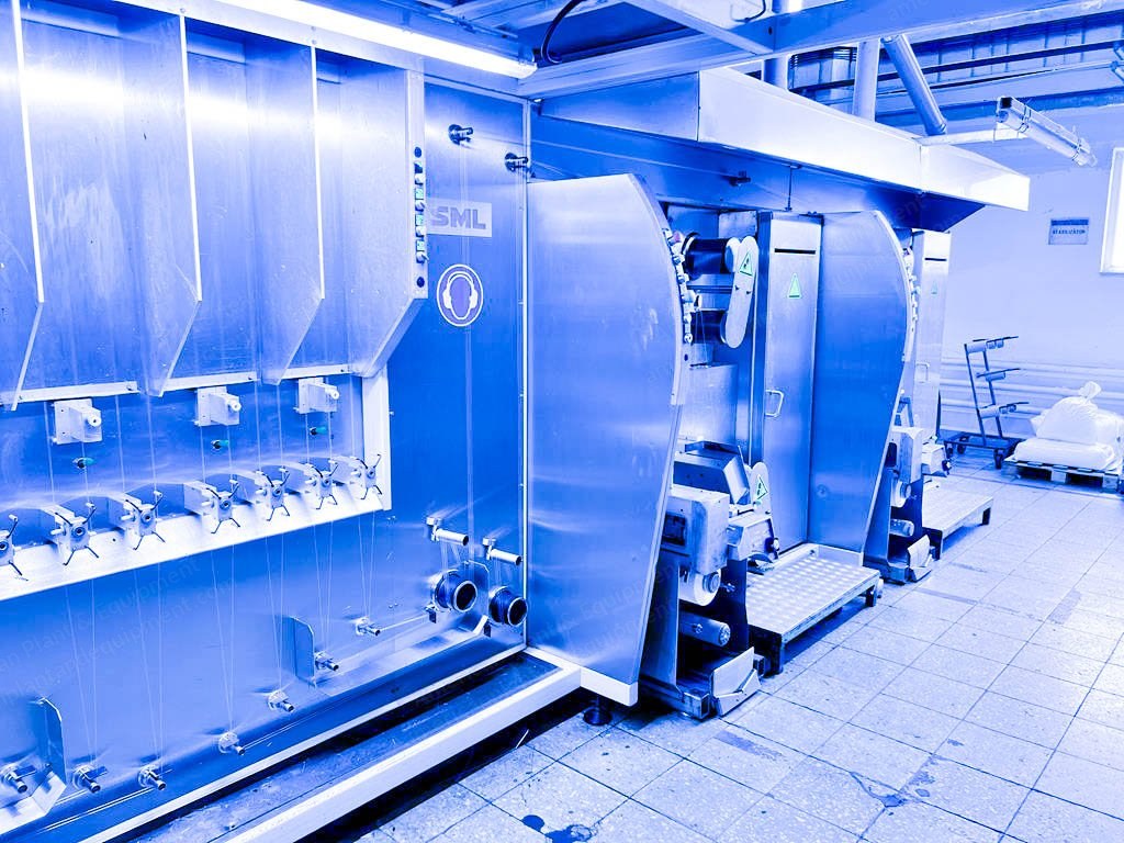 SML Austrofil, HT 4X2/75, 2016, Polypropylene (PP) Multifilament Line, 165 to 4400 Dtex, 4 Spinning Sections, Extruder 75mm