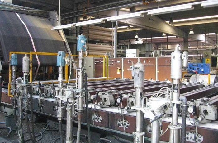 Reggiani, RQ11, 1986, 3200mm Width, 9 Heads, Rotary Screen Printing Machine