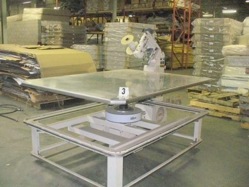 Atlanta Attachment, Queen Size, Singer 300U Head, Stainless Steel Table