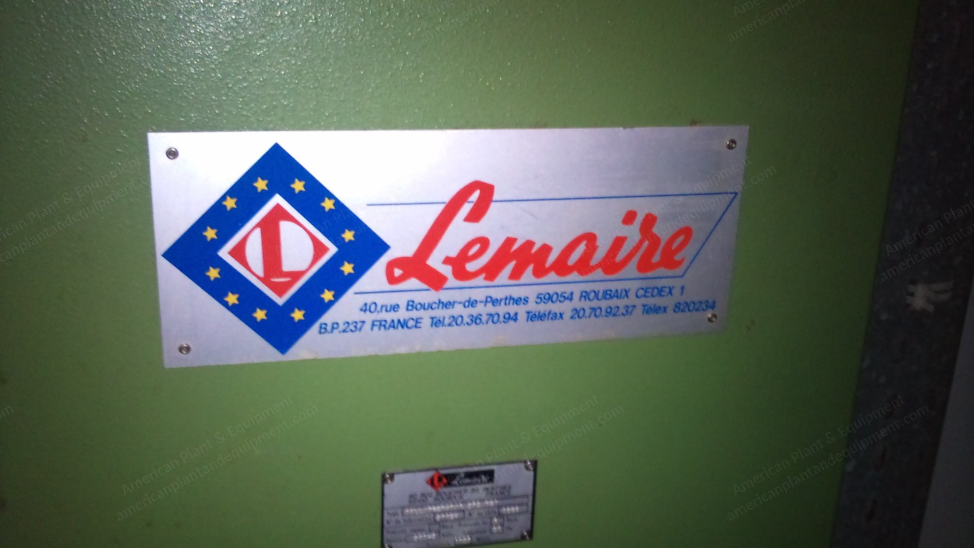 Lemaire, 1992, 3600mm Working Width, Oil Heated, Transfer Printer