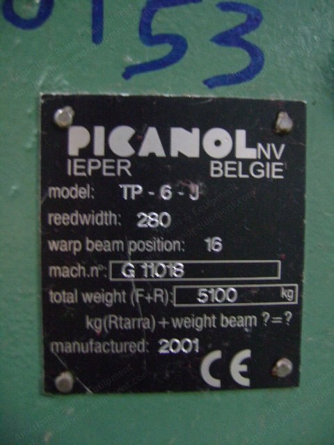 Picanol, Terry Plus TP-6-J, 2001, 280cm, Staubli CX880 Jacquard, 2688 Hooks