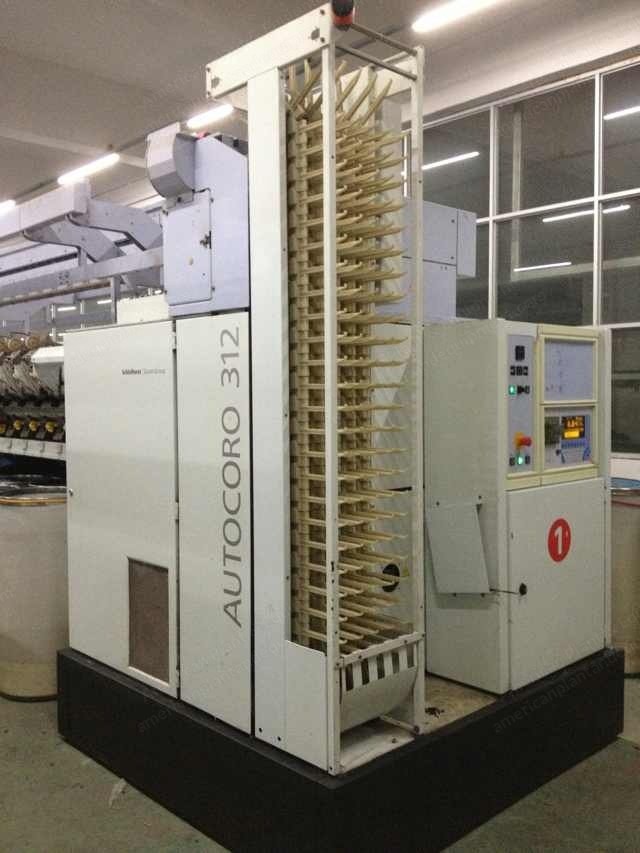 Schlafhorst, Autocoro 312, 2003, 312 Spindles, SE-11, 2 Robots, Auto Doffing