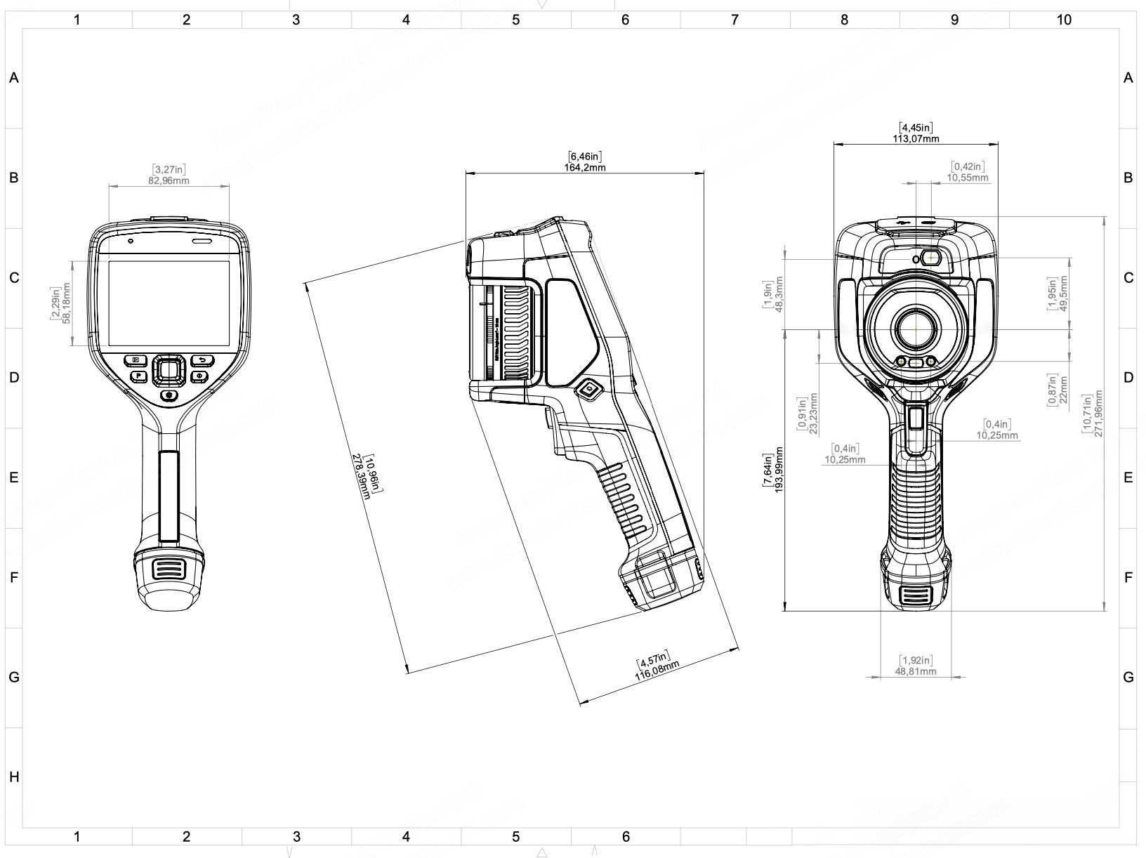 FLIR, E54 24°, Handheld Thermal Imaging Camera, 320x240 Pixels, 30 Hz