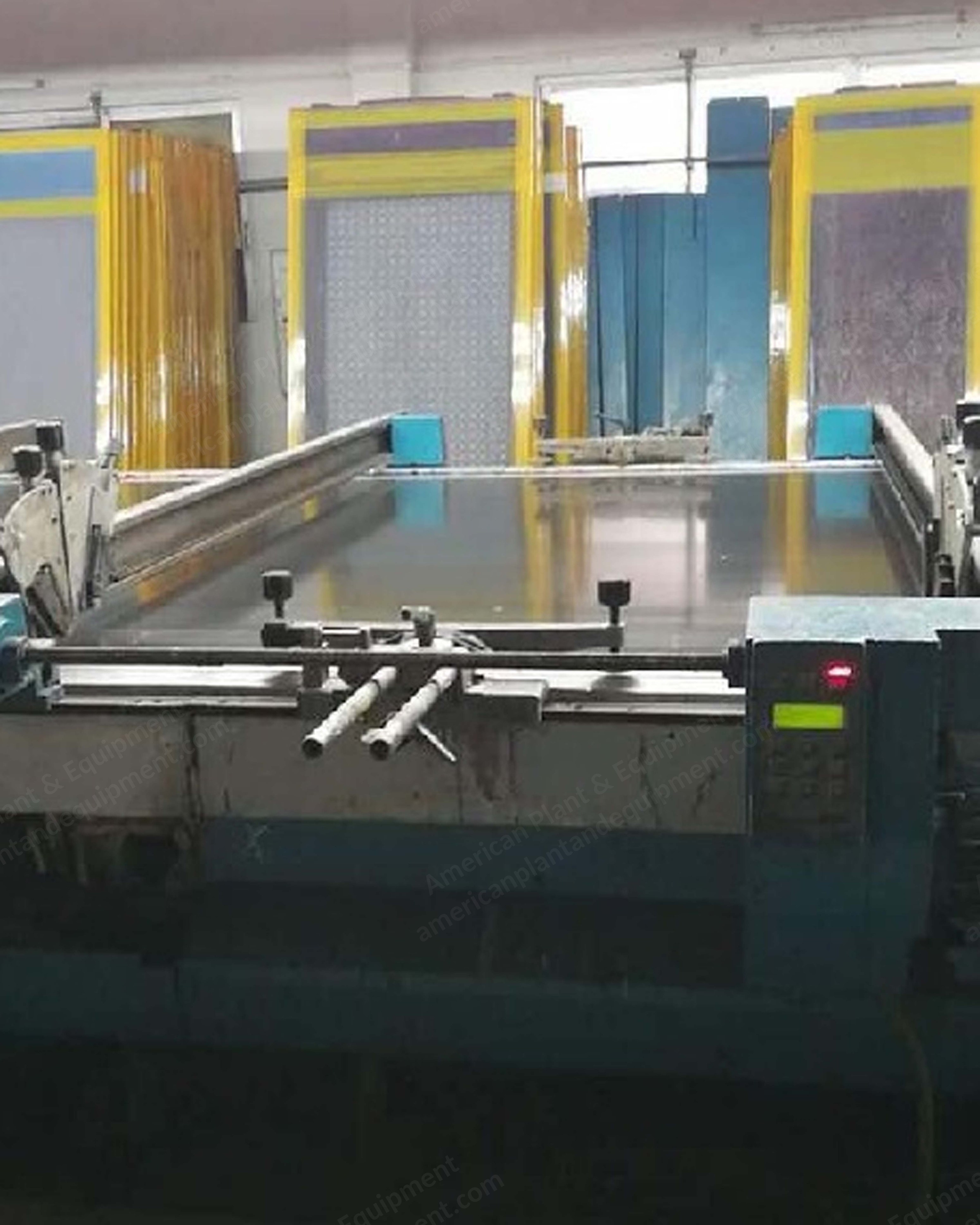 Buser, Flat Bed Printing Machine, 1999, Working Width 2000mm, 16 Colors, Table Length 38m