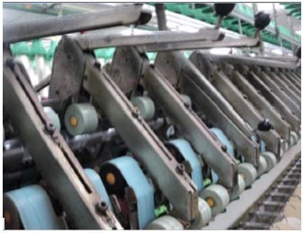 Zinser Worsted Frames, 1990, 864 Spindles, 54mm Ring Diameter