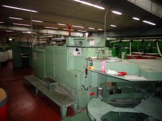 NSC Schlumberger, GC 13, 1989, Intersecting Gill Box, Feeding Creel 8 Couplings, Delivery 1 Sliver, Can 800x1000mm