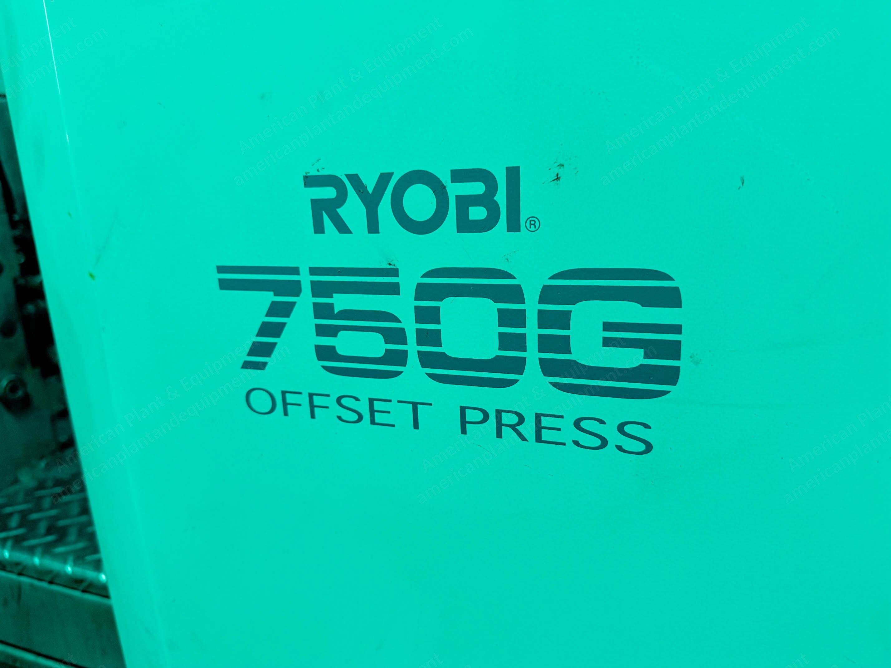 Ryobi, 756G XL-6-E, 2013, 6-Color Offset Press, 97 Million Impressions, LED UV Drying