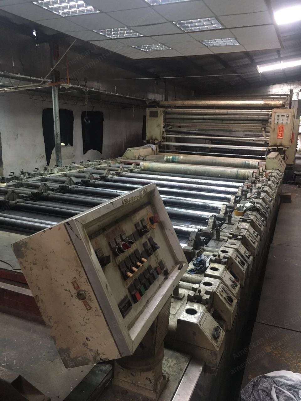 Zimmer, Rotary Printing Machine, 2002, 2400mm Width, 12 Colors, 4 Chambers, Oil and Gas Heated