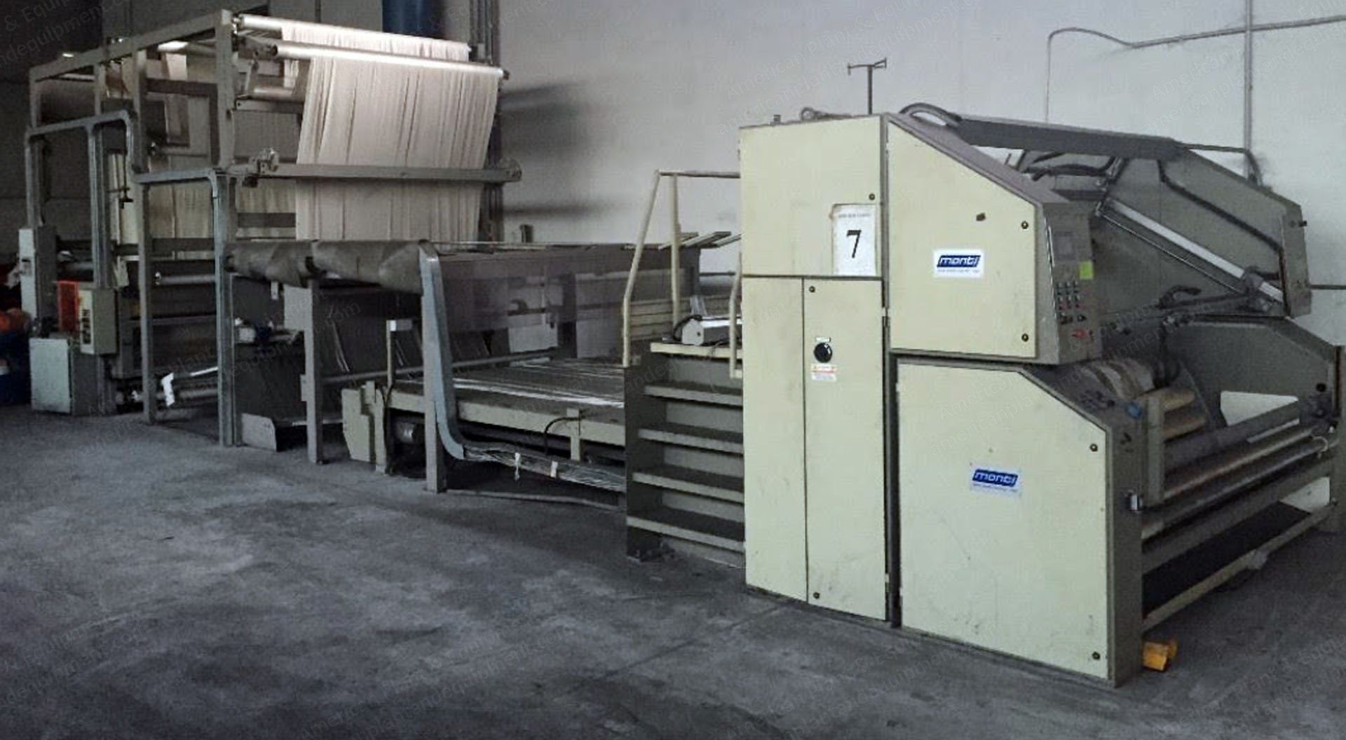 Monti, Model 12-148-1, 2001, Automatic Sewing Line, Width 2000mm, Speed 150 m/min