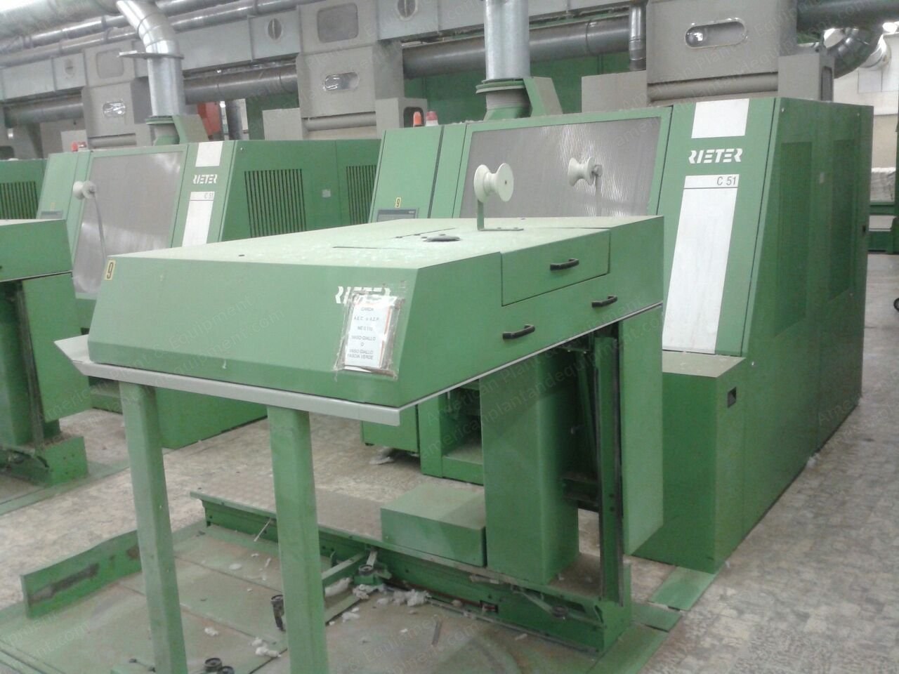 Rieter, C51, 1999, 1000mm Can Exit, with Autoleveller
