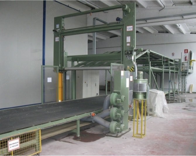 Fecken-Kirfel, W22, 1999, Horizontal Splitting Machine, 12m Cutting Length, 2400mm Table Width, 1250mm Cutting Height