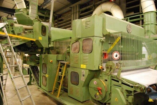Fehrer, K12, 1989/1993, Carding Machine, 2200mm Width, with V12 Fiber Opening & Chute Feed