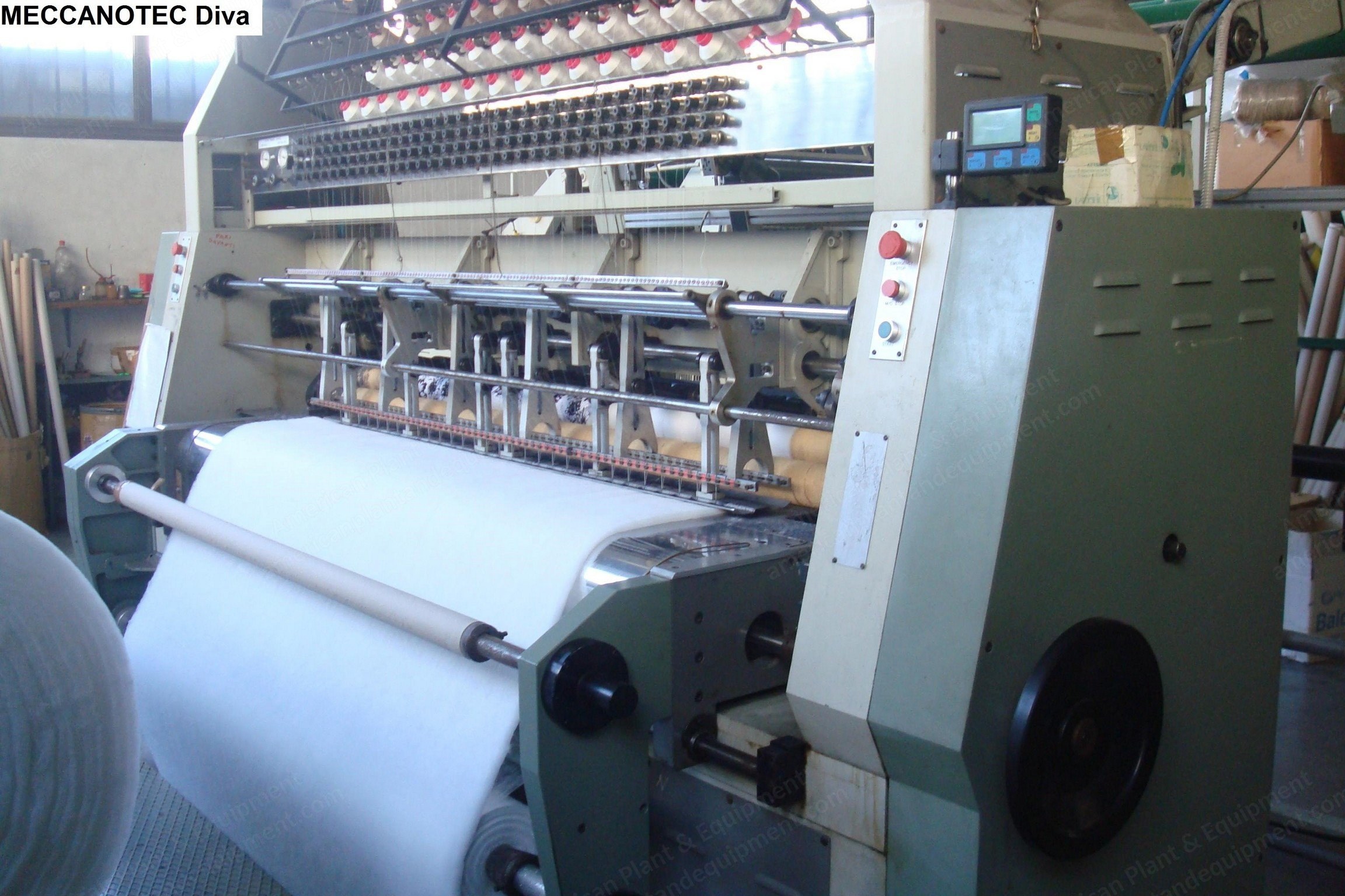 Meccanotec, Diva, 2001, Continuous Quilting Machine, Width 1800mm, with Winder and Cutter