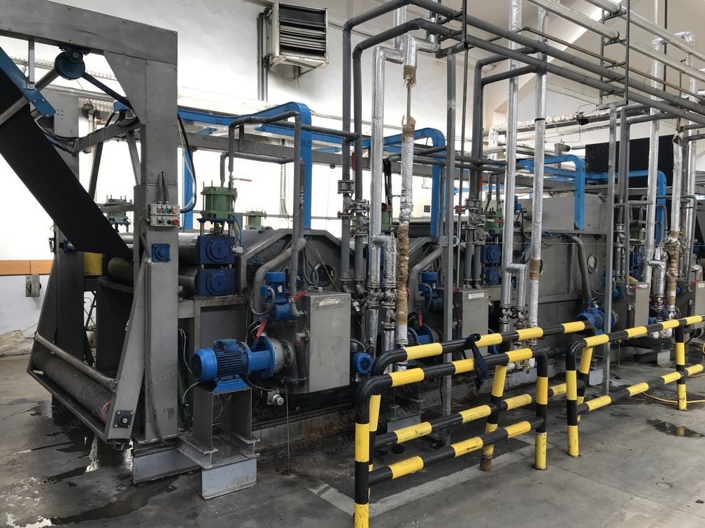Caber, Continuous Washing Line, 1998, 1800mm Working Width, 4 Tanks, 20 Drying Cylinders