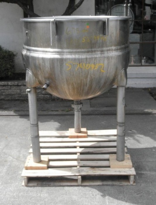 Brighton, 150 Gallon, Stainless Steel Jacketed Kettle, Scrape Agitation