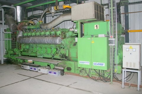 Jenbacher, JMS 616, 1997, Cogeneration Plant, 1942 kW, 2500 kVA, 1600 kg/h Steam