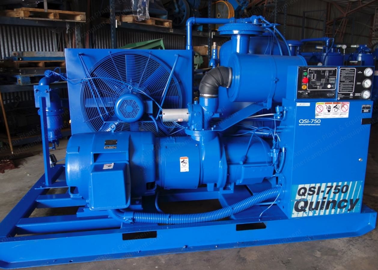 Quincy, QSI 750, 1999, 150 HP, Rotary Screw Air Compressor, Air Cooled