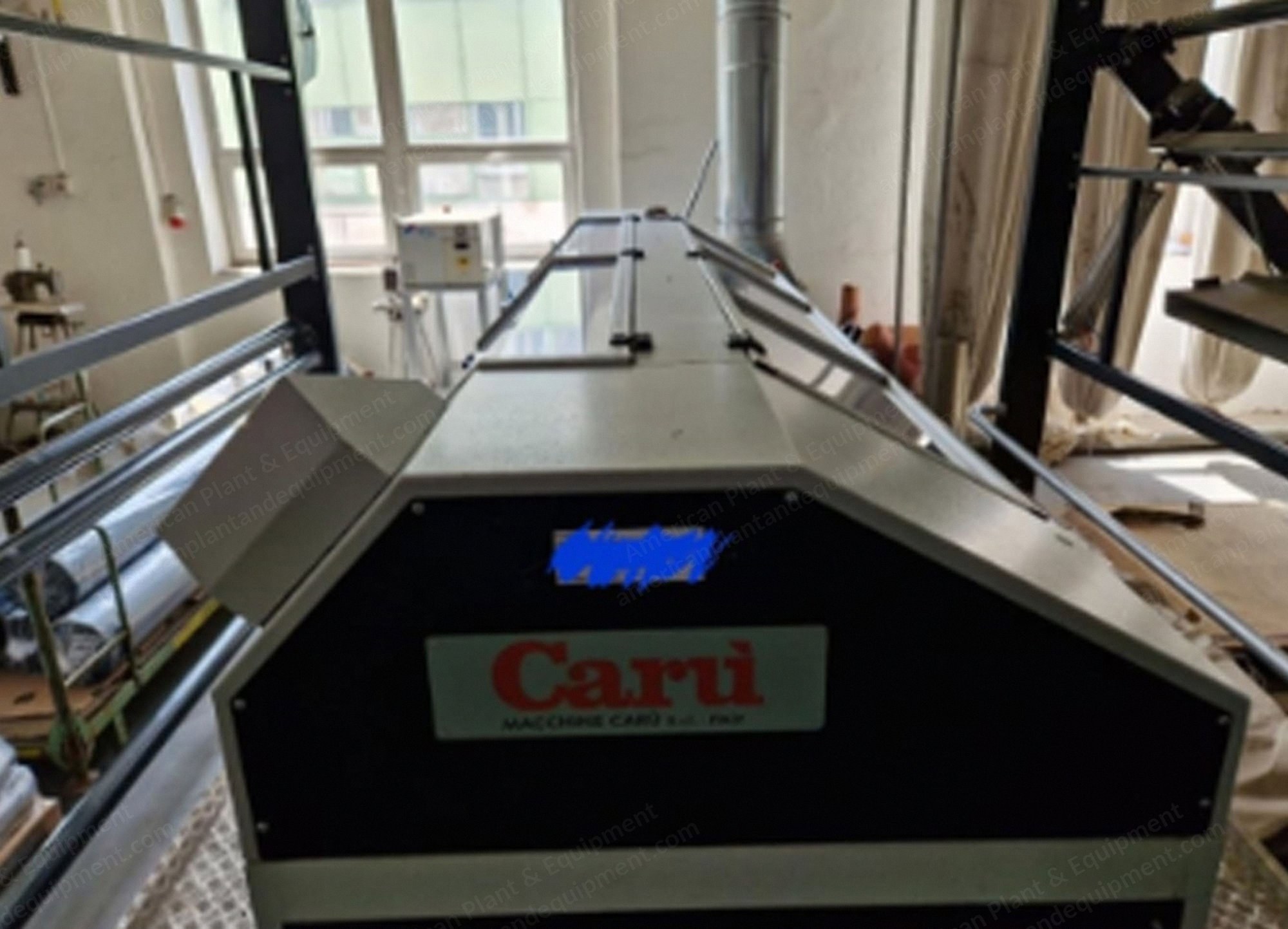 Caru, S 330, 2017, Pattern Sueding Machine, 2400mm Table Width, with LSC 120 Laser Engraving Machine