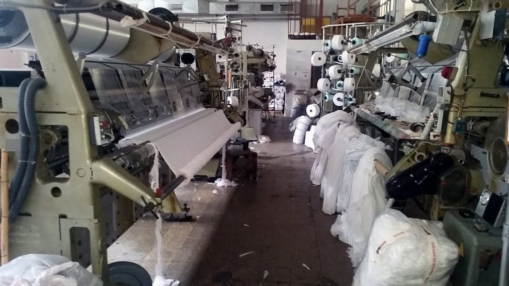 Karl Mayer, Raschel Machines Complete Factory, 130" Width, Gauge 12 to 24, 7 Sets