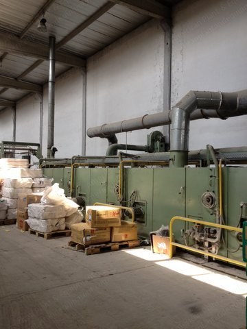 Bruckner, 1800mm, 1990, 7 Chambers, Vertical Pin Chain, Gas Heated, Mahlo Foulard