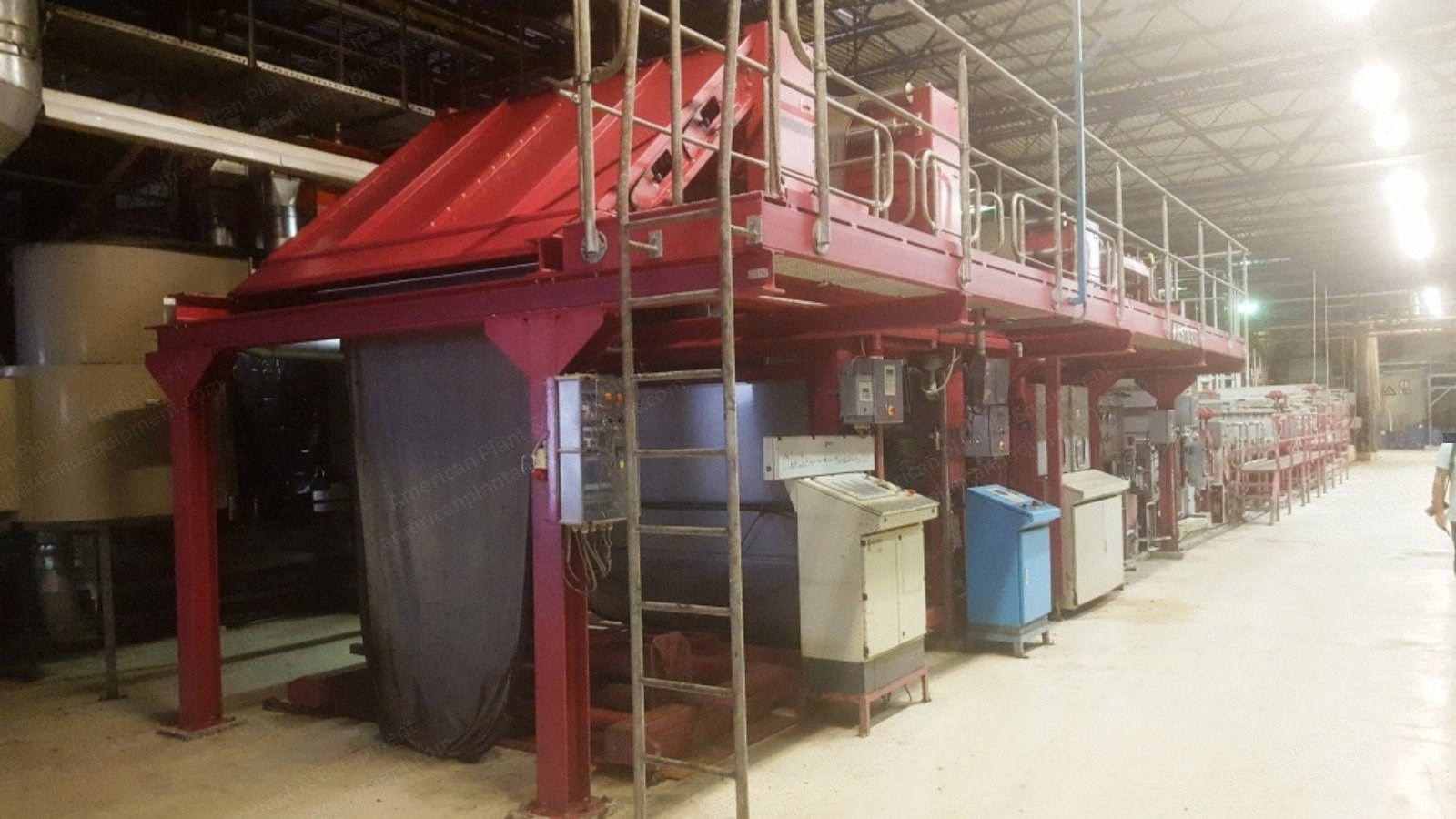 Kusters, Singeing & Mercerising Range, 2001, 2000mm Working Width, 2 Gas Burners, 16 Drying Cylinders