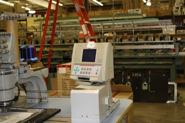 Barudan, BENS-YN-15T, 15-Head Embroidery Machine, Cap Accessories, 2 Sets of Hoops